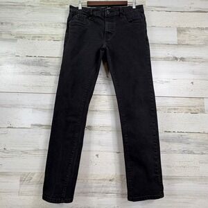 Kenneth Cole New York Mens Black Slim Fit Jeans 33x29 Stretch